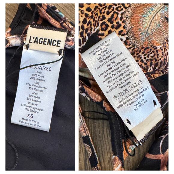 L'Agence Annabelle Triangle Bikini Top Size XS - Picture 10 of 12